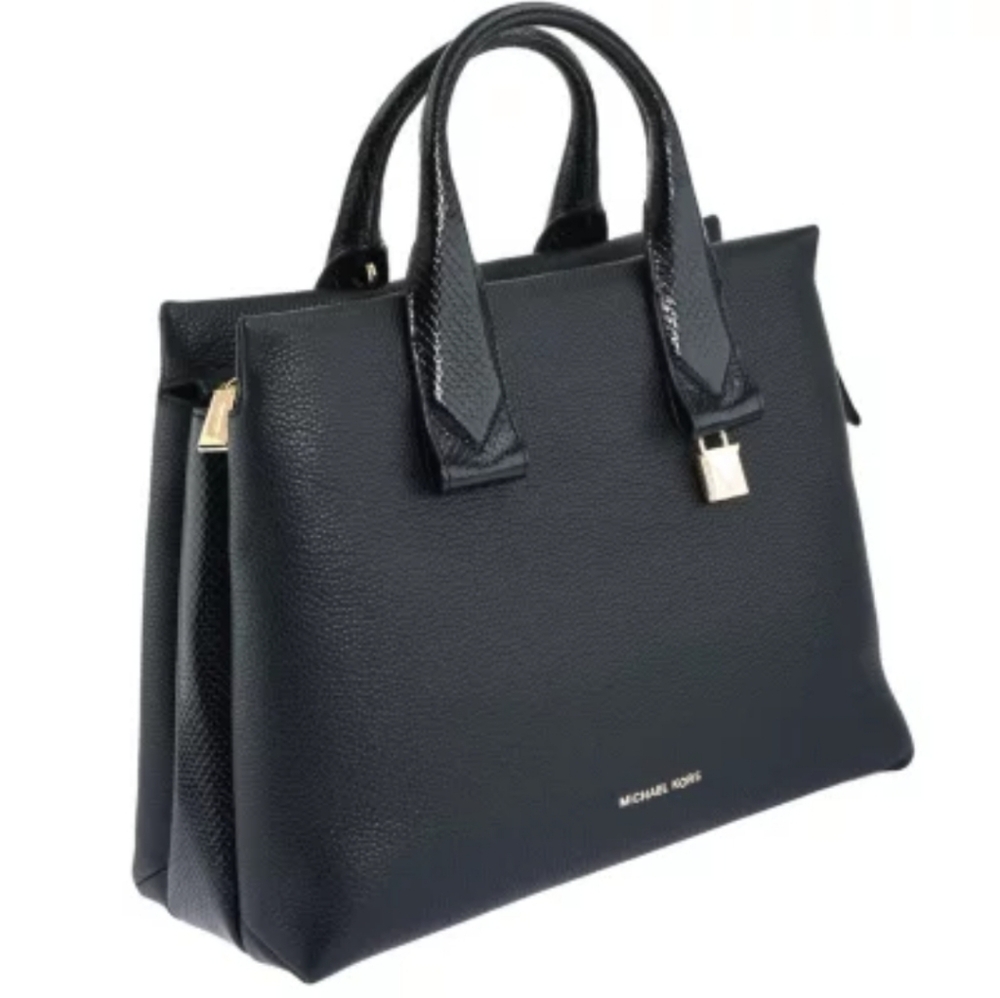 Michael Kors Rollins Large Pebbled Leather Satchel